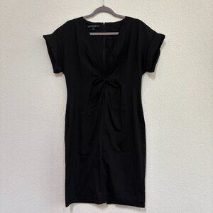 Lafayette 148 V-Neck Black Dress - Size 10
